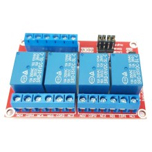 4 Channel Relay Module Optocoupler 10A