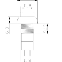 Round Push Button Switch 12mm SPST 