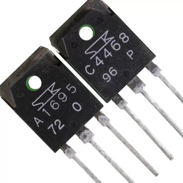 2SA1695 & 2SC4468 BJT High Power Audio Transistor Pair