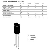 2SB647/2SD667 NPN Silicon Low Power Plug-in Transistor pair