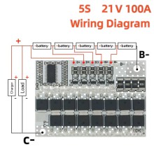 RS5913 5S 100A BMS Board