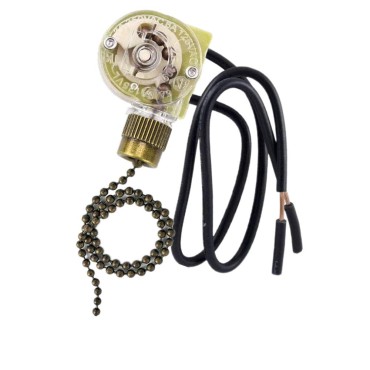 Ceiling Fan Light Switch Pull Chain ZE-109 Fan Light Switch, On-Off  Ceiling Fan Light Switch Pull Chain ZE-109 Fan Light Switch, On-Off