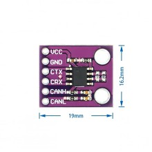 MCP2551 high-speed CAN protocol controller bus interface