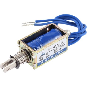 JF-0730B DC 12V /24V 10mm 5N Push Pull Solenoid Electromagnet