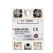 Solid State Relay Module SSR-40DD 3-32V 5-200V 40A