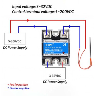 Solid State Relay Module SSR-40DD 3-32V 5-200V 40A
