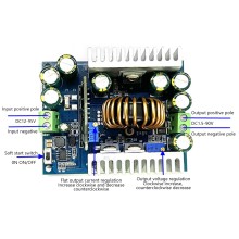 400W Buck Converter 18A DC-DC 12-95V to 1.5-90V Step-Down