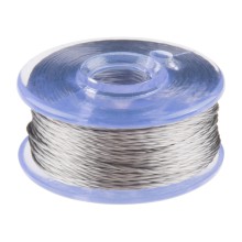 Conductive Thread Bobbin - 12m Smooth, Stainless Steel