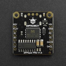 DFPlayer Pro - A mini MP3 Player with On-board 128MB Storage (Breakout)