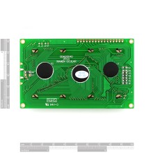 Basic 20x4 Character LCD - Black on Green 5V
