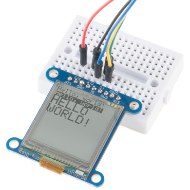 SHARP Memory Display Breakout - Silver Monochrome 1.3", 96x96