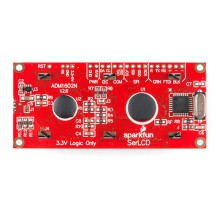 SparkFun 16x2 SerLCD - Black on RGB 3.3V