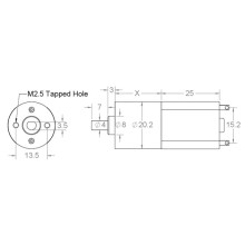 154:1 Metal Gearmotor 20Dx44L mm