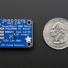 PowerBoost 500 Basic - 5V USB Boost @ 500mA from 1.8V+