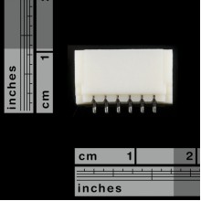 JST SH Horizontal 6-Pin Connector - SMD