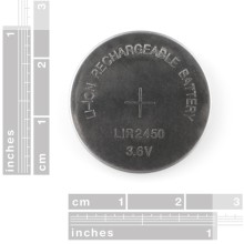 Coin Cell Battery Rechargeable - 24.5mm