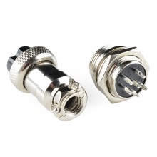 6-Pin Chassis Connector - Panel Mount male and female