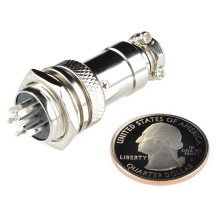 6-Pin Chassis Connector - Panel Mount male and female