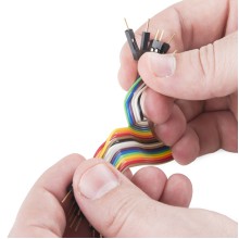 Jumper Wires - Connected 6" (M/F, 20 pack)