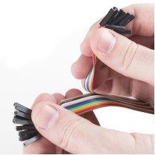 Jumper Wires - Connected 6" (F/F, 20 pack)