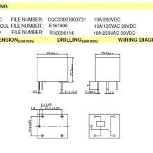 Mini 5V DC Power Relay SRD-5VDC-SL-C SONGLE