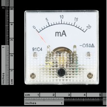 Analog Panel Meter - 0 to 20mA