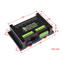 Industrial 6-ch Relay Module for Raspberry Pi Zero, RS485/CAN, Isolated Protections