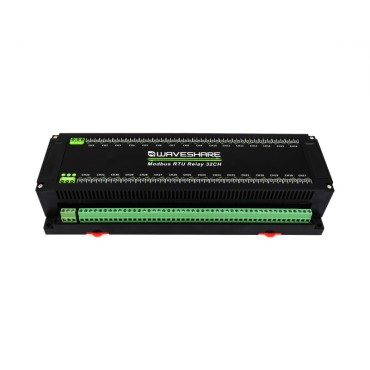 Modbus RTU 32-Ch Relay Module, RS485 Interface, With Multiple Isolation Protection Circuits