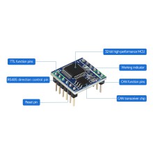 TTL UART To CAN Mini Module, With TTL And CAN Conversion Protocol